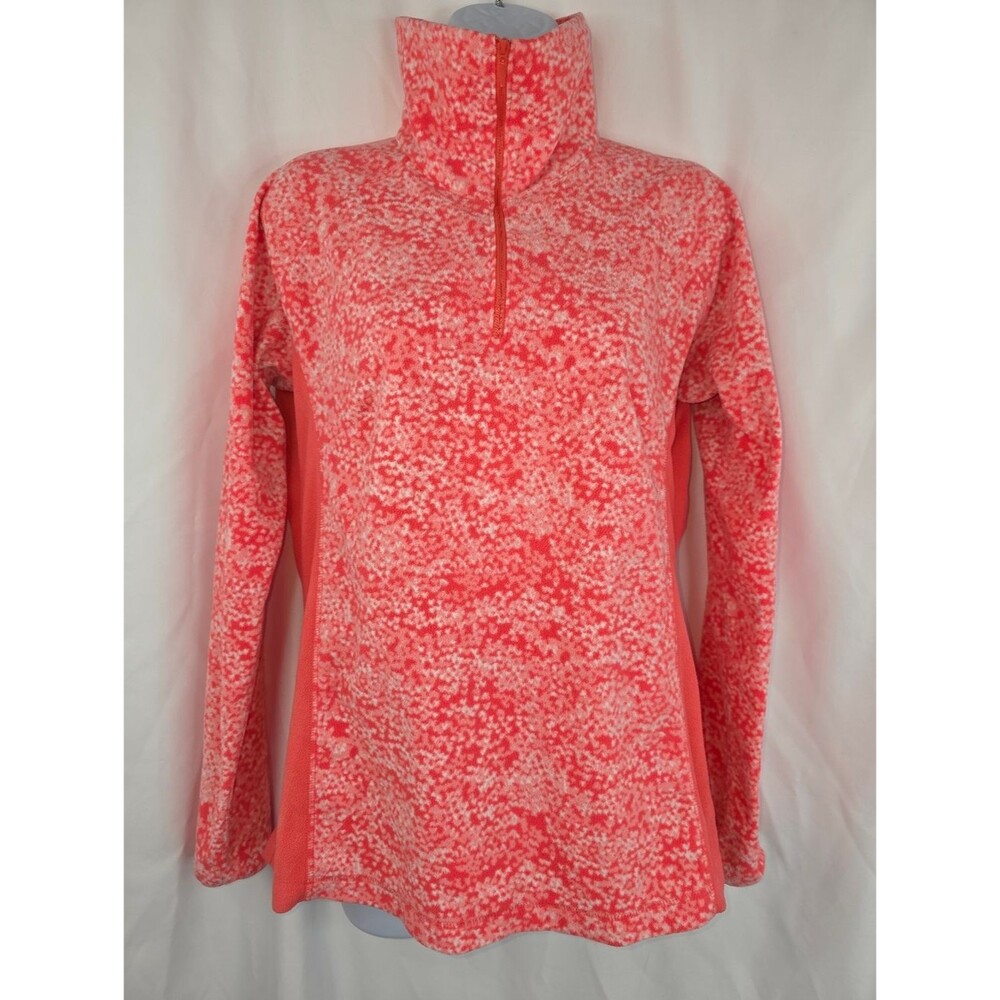 Columbia Sportswear Women's Pink Half-Zip Pullover Top Size Medium AJ-3500
